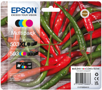 Epson C13T09R94010 ink cartridge 4 pc(s) Original High (XL) Yield Black, Cyan, Magenta, Yellow Epson C13T09R94010 ink cartridge 4 pc(s) Original High (XL) Yield Black, Cyan, Magenta, Yellow